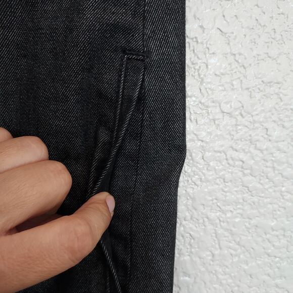 Talbots Black Denim Knee Length Skirt Size SP - Picture 4 of 9